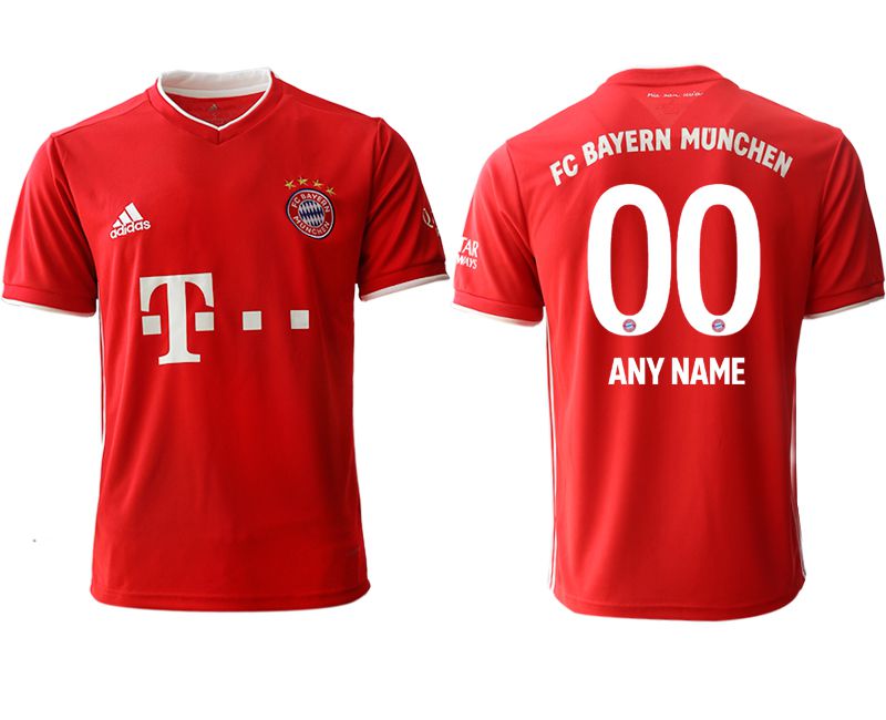 Men 2020-2021 club Bayern Munich Home aaa version customized red Soccer Jerseys->customized soccer jersey->Custom Jersey